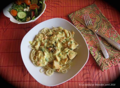 Spaghetti express aux deux saumons de Messidor | Photo de Messidor