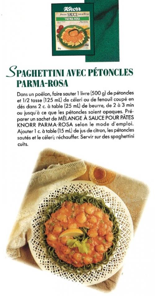 Spaghettini avec pétoncles parma-rosa de Knorr | Photo de PassionRecettes