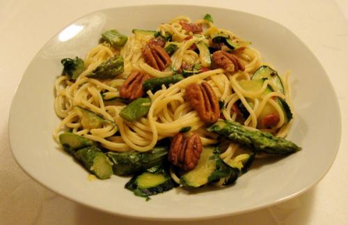 Spaghettis aux légumes et au prosciutto pour deux de Messidor | Photo de Messidor