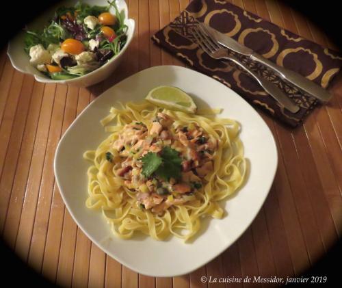 Tagliatelles à la truite et au saumon fumé + de Messidor | Photo de Messidor