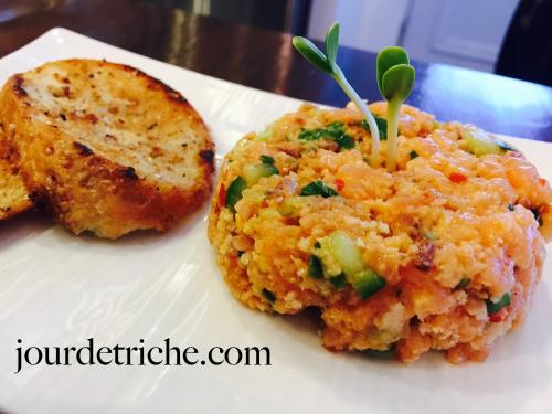 Tartare aux deux saumons de Jour De Triche | Photo de Jour de triche