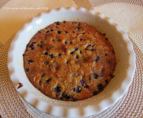 Tarte amandine aux bleuets et aux deux chocolats de Messidor | Photo de Messidor