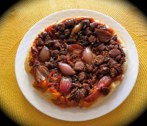 Tarte tatin aux merguez et aux tomates de Messidor | Photo de Messidor