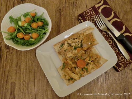 Barquettes de ciabatta au poulet en sauce de Messidor | Photo de Messidor