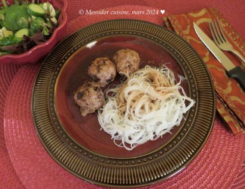 Boulettes de porc au gingembre, sauce chinoise + de Messidor | Photo de Messidor