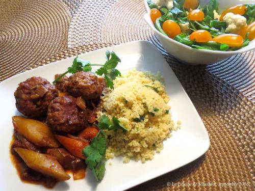 Boulettes de viande et de courgette au couscous de Messidor | Photo de Messidor