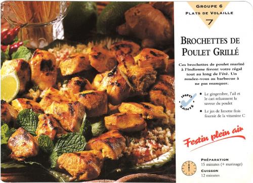 Brochettes de poulet grillé de Cuisine Santé Express | Photo de PassionRecettes