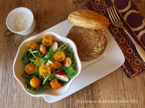 Burgers aux lentilles, cari et noix de cajou bis + de Messidor | Photo de Messidor