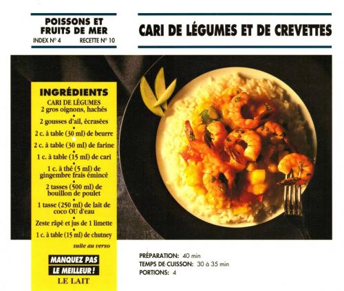 Cari de légumes et de crevettes de Bon Appétit | Photo de PassionRecettes