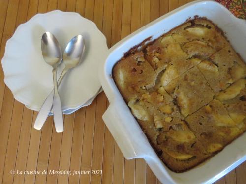 Clafoutis pomme-poire et chocolat blanc + de Messidor | Photo de Messidor