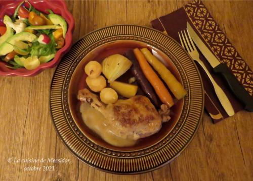 Cuisses de canard braisées aux légumes d'octobre + de Messidor | Photo de Messidor