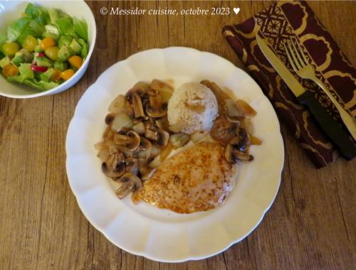 Escalopes de poulet express aux oignons et aux champignons + de Messidor | Photo de Messidor