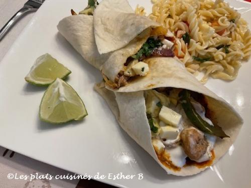 Fajitas aux crevettes, crème sure à la lime de Estherb | Photo de Estherb