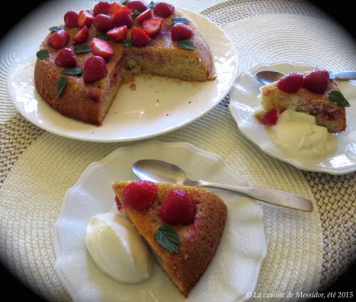 Gâteau amandine aux fraises de Messidor | Photo de Messidor