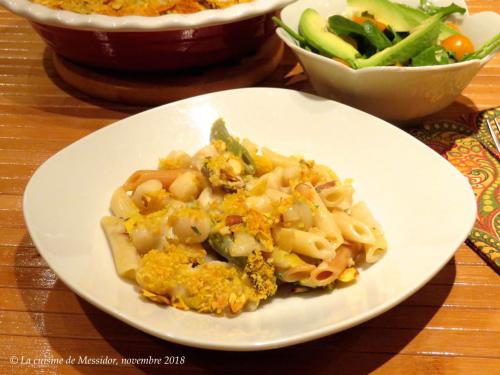 Gratin de pétoncles de baie, sauce à l'estragon + de Messidor | Photo de Messidor