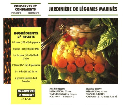 Jardinière de légumes marinés de Bon Appétit | Photo de PassionRecettes