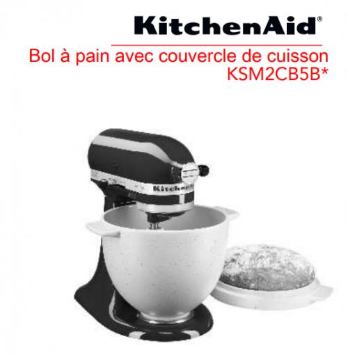 Livret de recettes et d'instructions pour le bol à pain de Kitchenaid | Photo de PassionRecettes