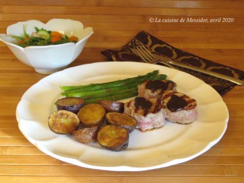 Médaillons de porc poêlés, sauce au vin rouge de Messidor | Photo de Messidor