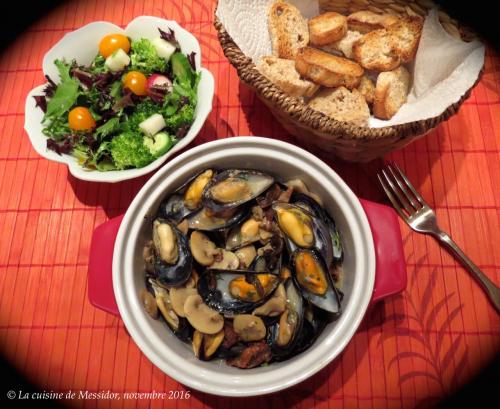 Moules aux champignons variés + de Messidor | Photo de Messidor