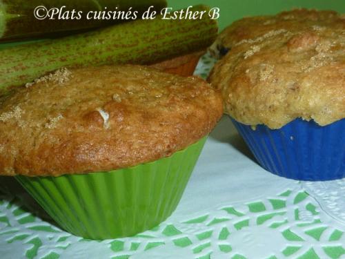 Muffins à la rhubarbe de Esther B | Photo de Estherb