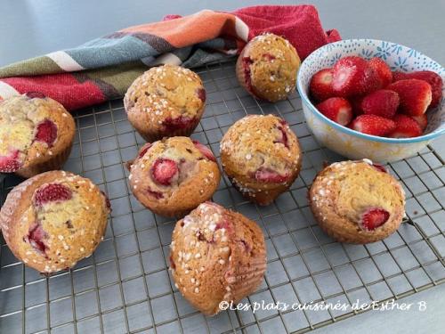 Muffins aux fraises fraîches de Estherb | Photo de Estherb