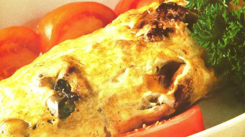 Omelette aux foies de volaille de Pol Martin | Photo de PassionRecettes