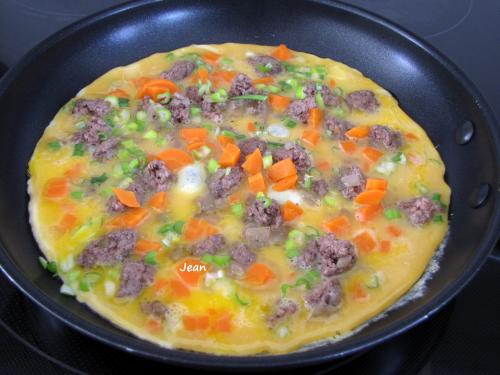 Omelette chinoise au boeuf haché de Nell | Photo de Nell