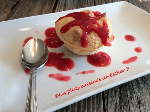 Petits gâteaux des anges et son coulis de fruits de Esther B | Photo de Estherb