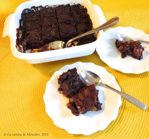 Pouding chômeur léger aux poires et au chocolat de Messidor | Photo de Messidor