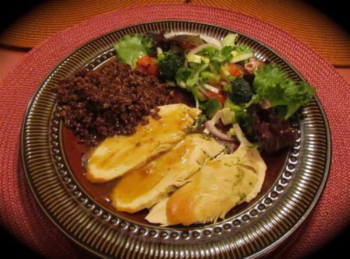 Poulet rôti au pesto de coriandre de Messidor | Photo de Messidor