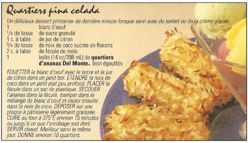 Quartiers pina colada de Del Monte | Photo de PassionRecettes