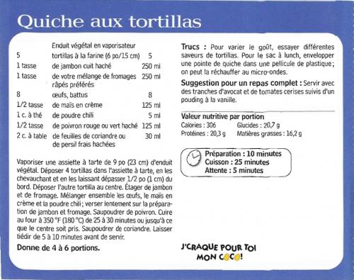 Quiche aux tortillas | Photo de PassionRecettes