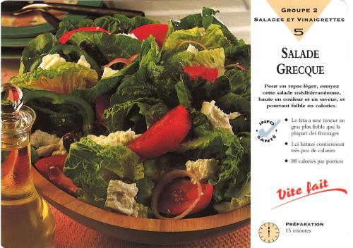 Salade grecque de Cuisine Santé Express  | Photo de PassionRecettes