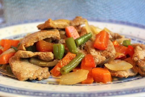 Sauté de filet de porc aux légumes de Nell | Photo de Nell