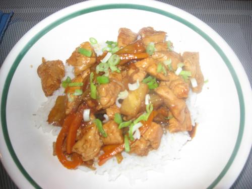 Sauté de poulet teriyaki à l'ananas de Puce313 | Photo de Puce313