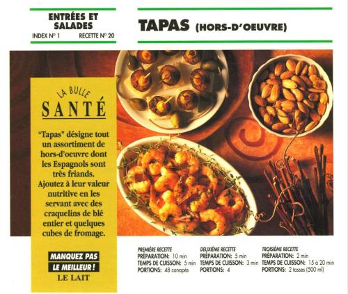 Tapas (hors-d'oeuvre) de Bon Appétit | Photo de PassionRecettes