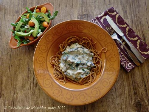 Tetrazzini express au poulet cuit de Messidor | Photo de Messidor