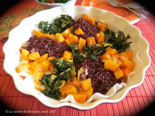 Assiette gourmande au riz rouge de Messidor | Photo de Messidor