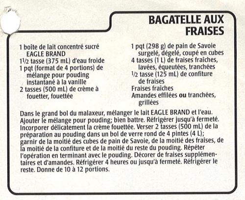 Bagatelle aux fraises de Eagle Brand | Photo de PassionRecettes