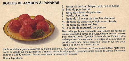 Boules de jambon a l'ananas de Maple Leaf | Photo de PassionRecettes