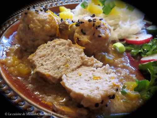 Boulettes de poulet à l'orange et au gingembre de Messidor | Photo de Messidor