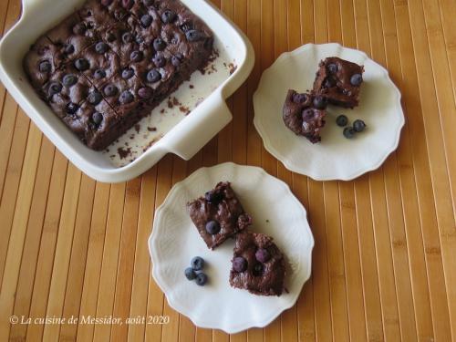 Brownies aux bleuets de Messidor | Photo de Messidor