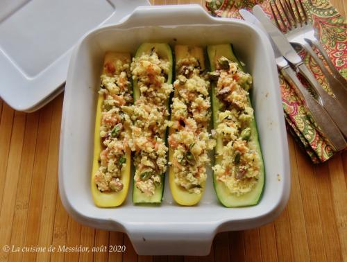 Courgettes farcies au saumon fumé + de Messidor | Photo de Messidor