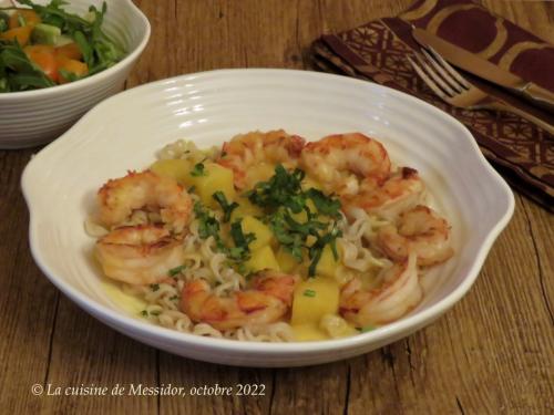 Crevettes et ananas à la thaïe + de Messidor | Photo de Messidor