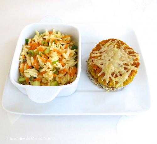 Croque-saumon + salade d'orzo à l'orange de Messidor | Photo de Messidor