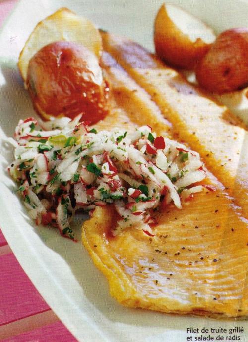 Filet de truite et salade de radis de Fern | Photo de Bellafern