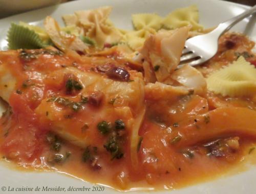 Filets de morue pochés, sauce tomate à l'orange + de Messidor | Photo de Messidor