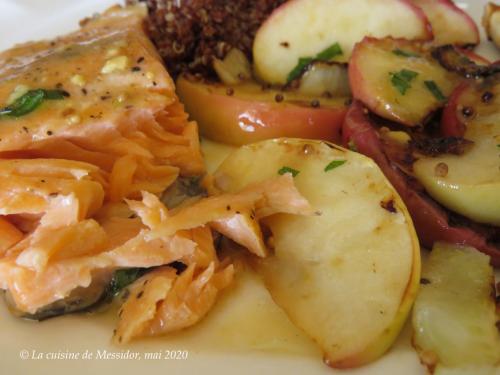 Filets de truite à la dijonnaise, poêlée de fenouil aux pommes + de Messidor | Photo de Messidor