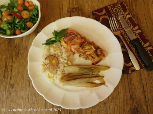 Filets de truite en papillote, saveurs de pomme et de cari + de Messidor | Photo de Messidor