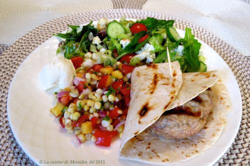 Galettes de porc mexicaines sur tortillas + salsa au maïs de Messidor | Photo de Messidor